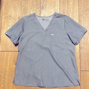 Figs Graphite Catarina One-Pocket Scrub Top